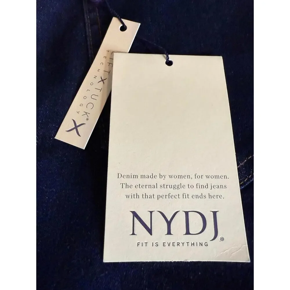NYDJ Relaxed Straight Cool Embrace LiftXTuck Tehnology in Magical. Size 00 NWT - Picture 10 of 11